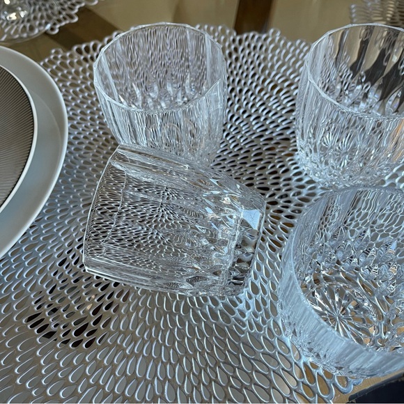 Vintage Set of 4 Crystal D'Arques Old Fashioned On the Rock Glasses - Picture 4 of 10